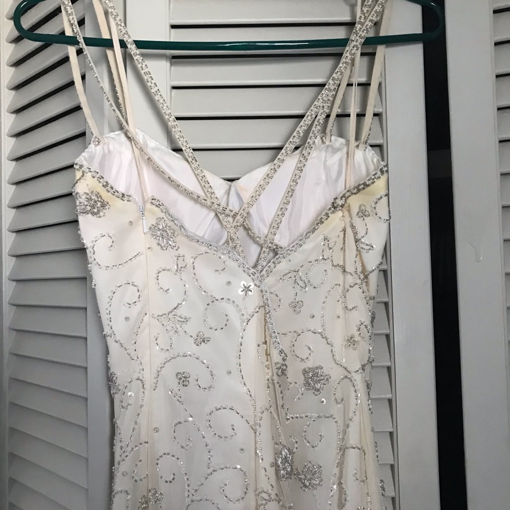 Fleur de Lis Vintage Wedding Dress - Picture 4 of 9